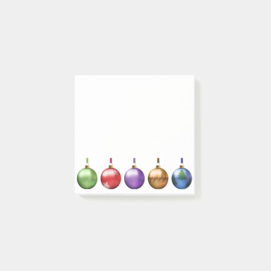 Weihnachtsschmuck Post-it Klebezettel (Vorderseite)