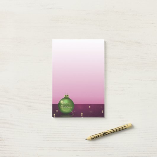 Weihnachtsschmuck - Post-it®-Notizen Post-it Klebezettel (Auf Schreibtisch)