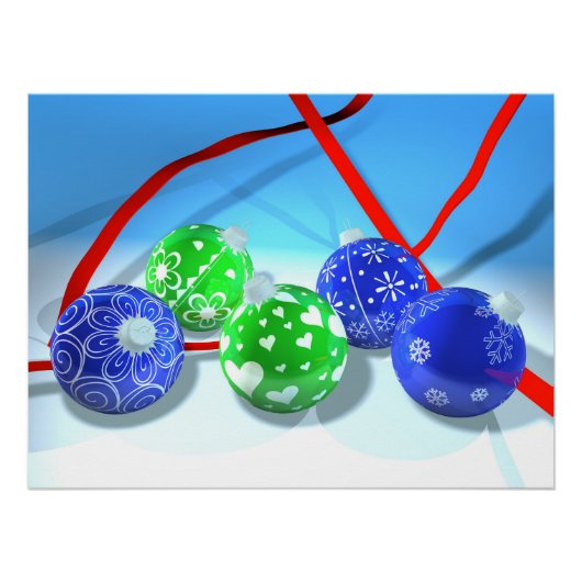 Weihnachtsschmuck Poster (Vorderseite)