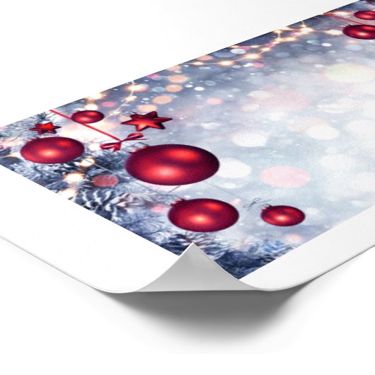 Weihnachtsschmuck Poster (Ecke)