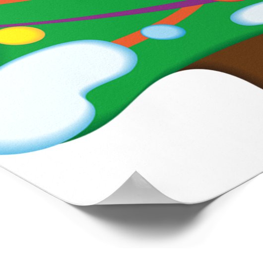 Weihnachtsschmuck Poster (Ecke)