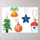 Weihnachtsschmuck Poster (Vorne)