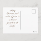 Weihnachtsschmuck Postkarte (Rückseite)