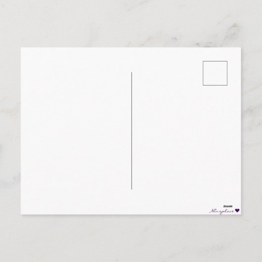 Weihnachtsschmuck Postkarte (Rückseite)