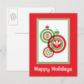 Weihnachtsschmuck Postkarte (Vorne/Hinten)