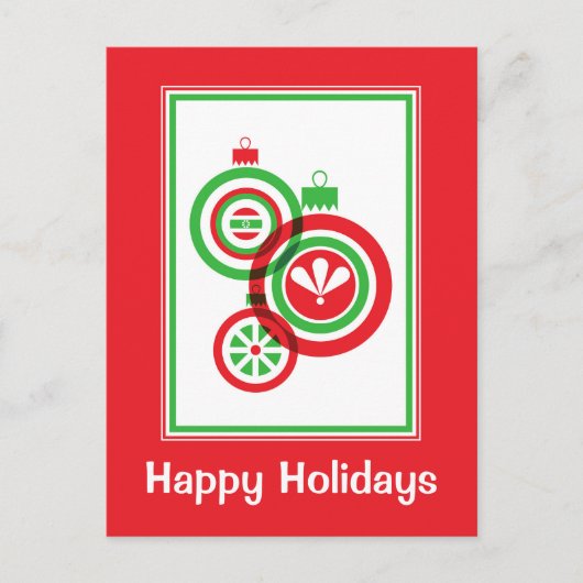 Weihnachtsschmuck Postkarte (Vorderseite)