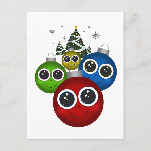 Weihnachtsschmuck Postkarte (Vorderseite)