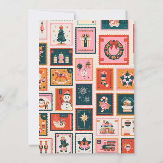 Weihnachtsschmuck-Postkarten Einladung (Rückseite)