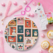 Weihnachtsschmuck-Postkarten Pappteller (Party)