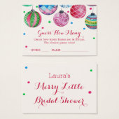 Weihnachtsschmuck Raten Sie, wie viele Küsse Karte (Vorne & Hinten)