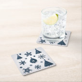 Weihnachtsschmuck Rechteckiger Pappuntersetzer (Vor Ort)