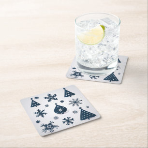 Weihnachtsschmuck Rechteckiger Pappuntersetzer