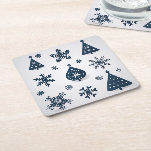 Weihnachtsschmuck Rechteckiger Pappuntersetzer (angewinkelt)