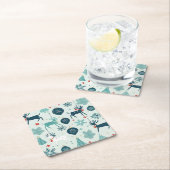 Weihnachtsschmuck Rechteckiger Pappuntersetzer (Vor Ort)