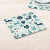 Weihnachtsschmuck Rechteckiger Pappuntersetzer (angewinkelt)