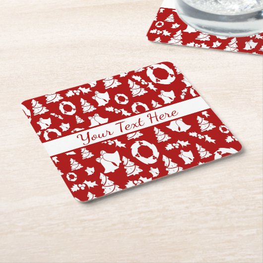 Weihnachtsschmuck Rechteckiger Pappuntersetzer (angewinkelt)