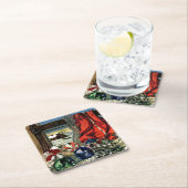 Weihnachtsschmuck Rechteckiger Pappuntersetzer (Vor Ort)