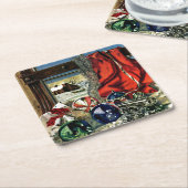 Weihnachtsschmuck Rechteckiger Pappuntersetzer (angewinkelt)