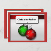 Weihnachtsschmuck Recipe Karten (Vorne/Hinten)