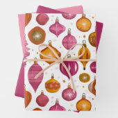 Weihnachtsschmuck Retro Geschenkpapier Set (Beispiel)