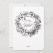 Weihnachtsschmuck Ribbon Pine Blätter Farbgebung Feiertagskarte (Rückseite)