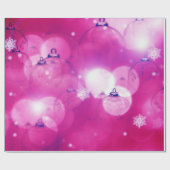 Weihnachtsschmuck Rosa Geschenkpapier (Flach)