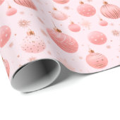 Weihnachtsschmuck Rosa Weihnachten Geschenkpapier (Rolleneckpunkt)