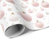 Weihnachtsschmuck Rosa Weihnachten Geschenkpapier (Rolleneckpunkt)