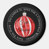 Weihnachtsschmuck (rot gestreift)/Save the Date