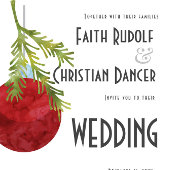 Weihnachtsschmuck Rot, Moderne Hochzeit Ankündigung