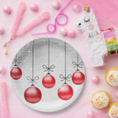 Weihnachtsschmuck Rote ID251 Pappteller (Party)