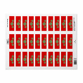 Weihnachtsschmuck-Rücksendeadressen-Aufkleber (Vorne)