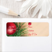 Weihnachtsschmuck-Rücksendeadressen-Aufkleber (Insitu)