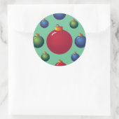 Weihnachtsschmuck Runder Aufkleber (Tasche)