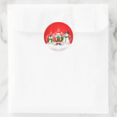 Weihnachtsschmuck Runder Aufkleber (Tasche)