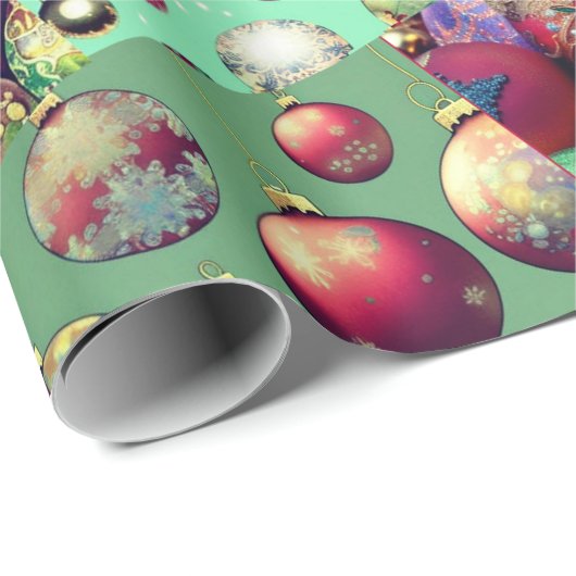 Weihnachtsschmuck Sampler Geschenkpapier (Rolleneckpunkt)