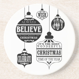 Weihnachtsschmuck Sandstein Untersetzer