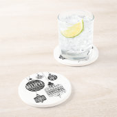 Weihnachtsschmuck Sandstein Untersetzer (Seite)