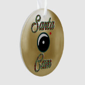 Weihnachtsschmuck/Santa Camera Gold Ornament (Vorderseite)