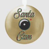 Weihnachtsschmuck/Santa Camera Gold Ornament (Rückseite)