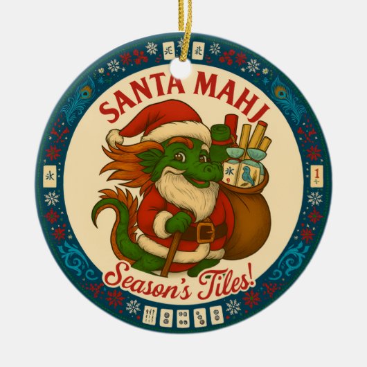 Weihnachtsschmuck Santa Mahj (Vorne)