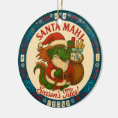 Weihnachtsschmuck Santa Mahj (Links)