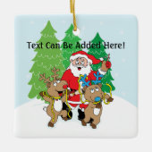 Weihnachtsschmuck "Santa" Persönlich (Vorderseite)