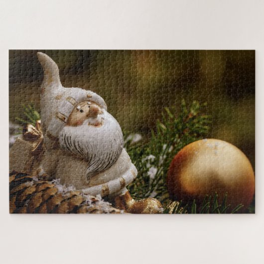 Weihnachtsschmuck & Santa Puzzle (Horizontal)
