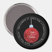 Weihnachtsschmuck/Save the Date/Hochzeit Magnet (Vorderseite/Rückseite)
