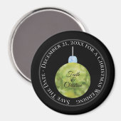 Weihnachtsschmuck/Save the Date/Hochzeit Magnet (Vorderseite/Rückseite)