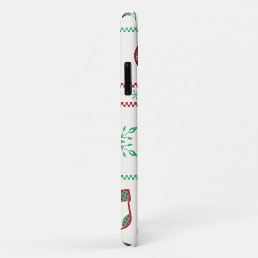 Weihnachtsschmuck, Schneeflocken und Strümpfe Case-Mate iPhone Hülle (Hinten/Rechts)