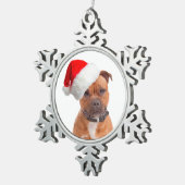 Weihnachtsschmuck Schneeflocken Zinn-Ornament (Rechts)