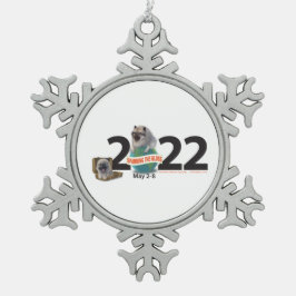 Weihnachtsschmuck Schneeflocken Zinn-Ornament