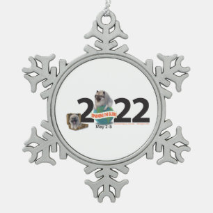 Weihnachtsschmuck Schneeflocken Zinn-Ornament